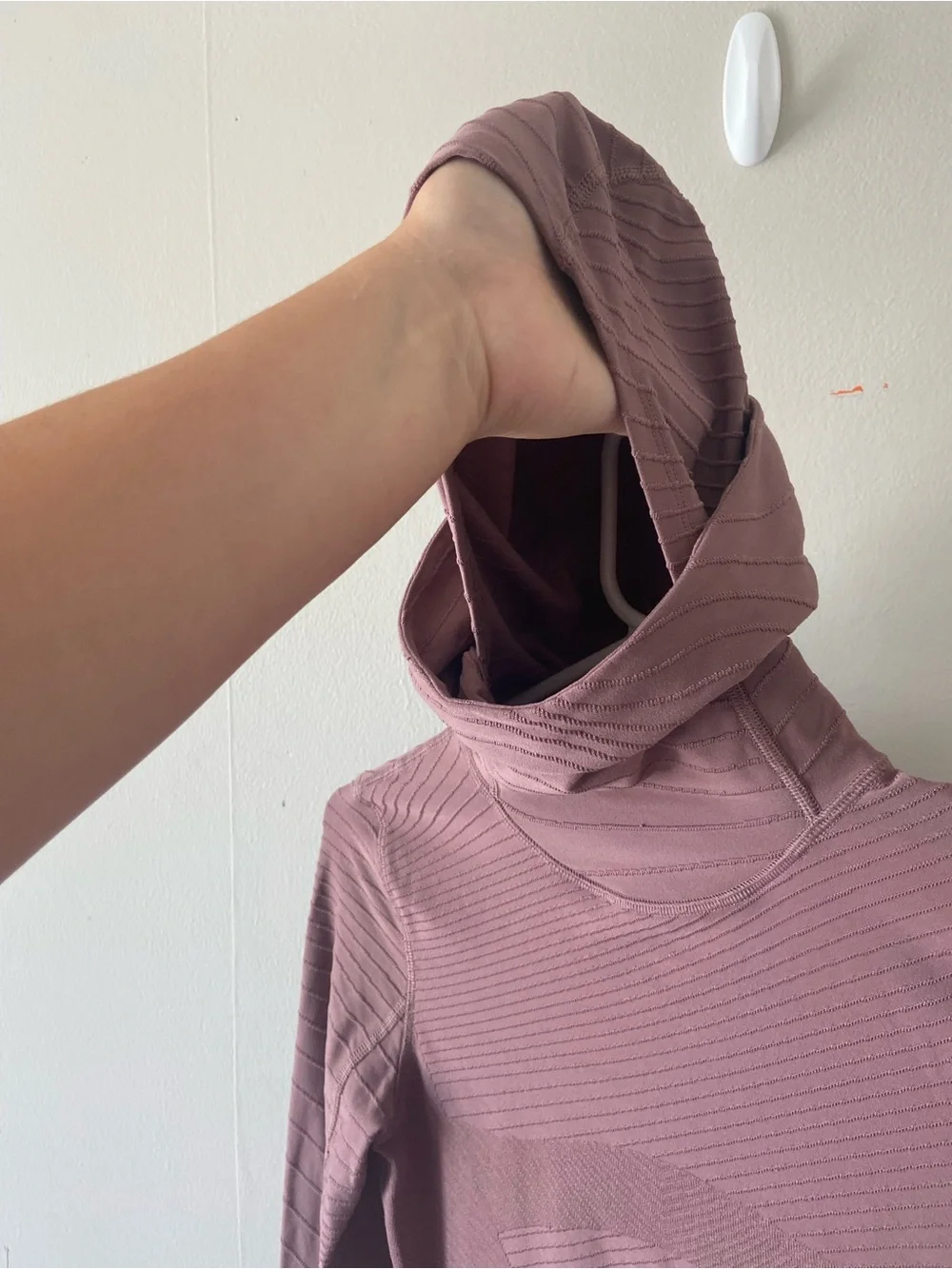 Nike Women's Element Running Dri-Fit Hoodie Balaclava XS mauve